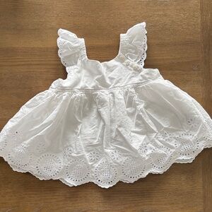 Baby Gap White Eyelet Top